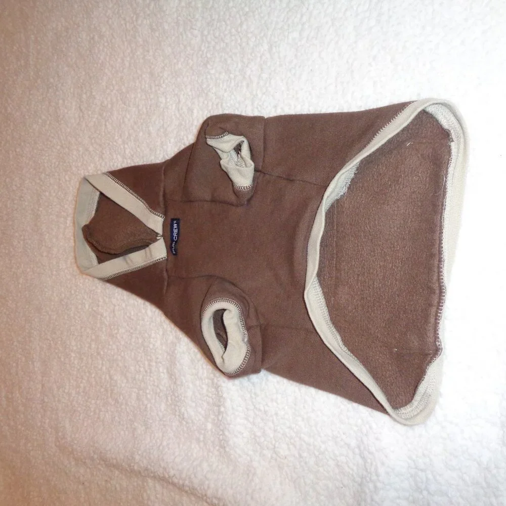 Pup Crew Dogs Brown Hoodie. Size Medium